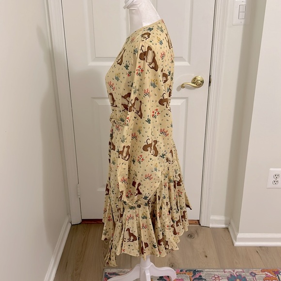 Rhode Ella Mini Dress Safari Animals Leopard Cheetah Meadow New Size Small - Picture 5 of 12